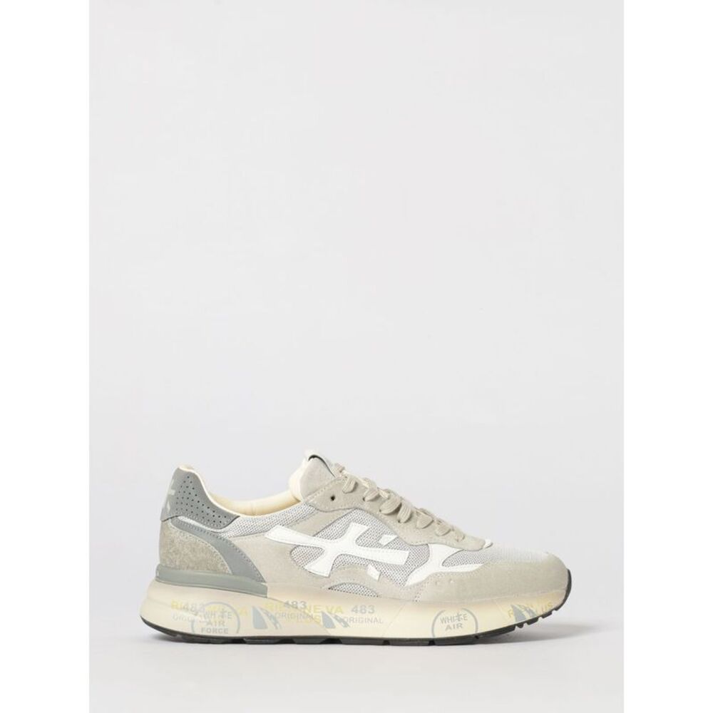 Premiata Men Premiata Mick Used Suede And Mesh Sneakers
